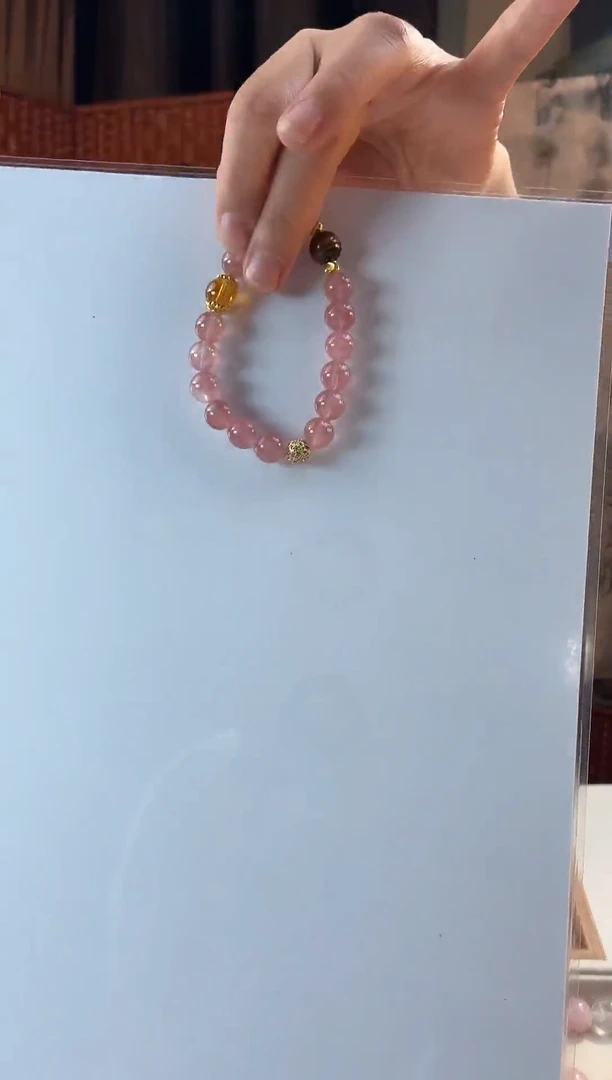 颈饰未镶嵌水晶 雪姐草莓晶手串