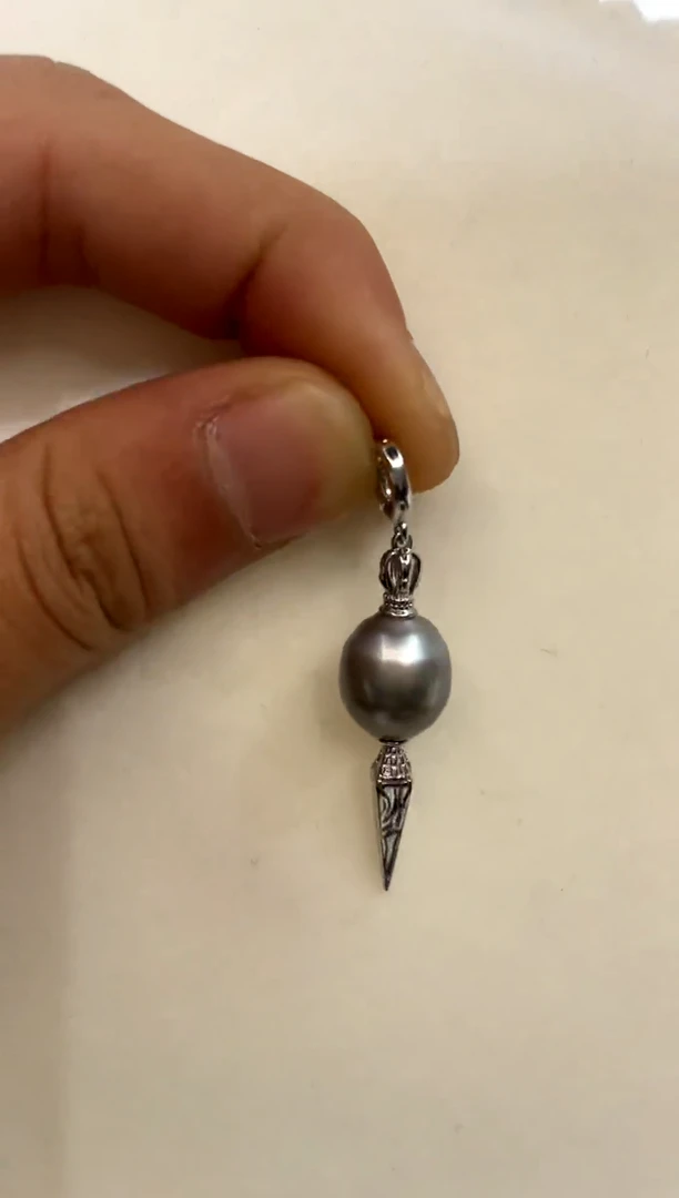 颈饰银S925镶嵌海水珍珠