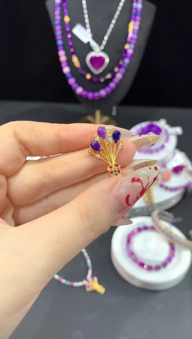 苏纪石（舒俱来）银S925镶嵌.吊坠