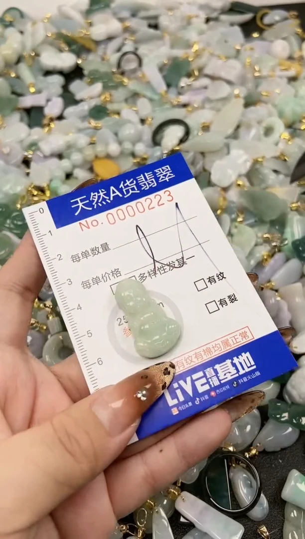 【闪购商品】翡翠颈饰未镶嵌天然A货翡翠