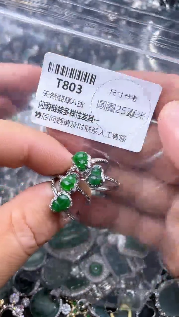 【闪购商品】翡翠颈饰未镶嵌T803戒指多样性发其一