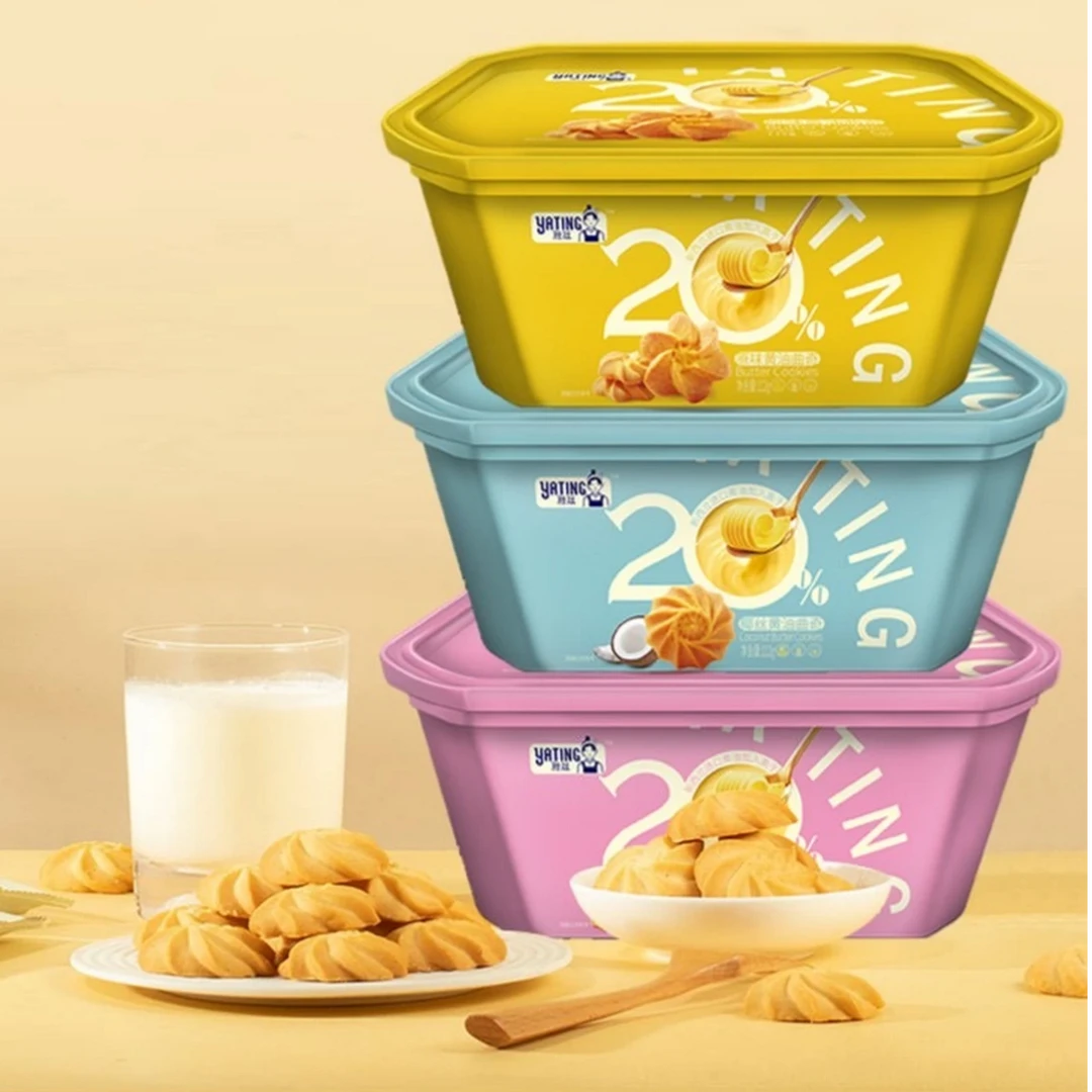 雅廷椰丝/低糖/原味黄油曲奇112g*4盒保质期至26年3月