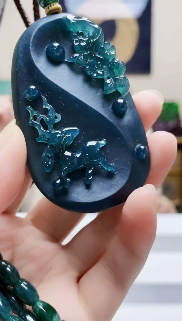 未镶嵌定制翡翠吊坠224