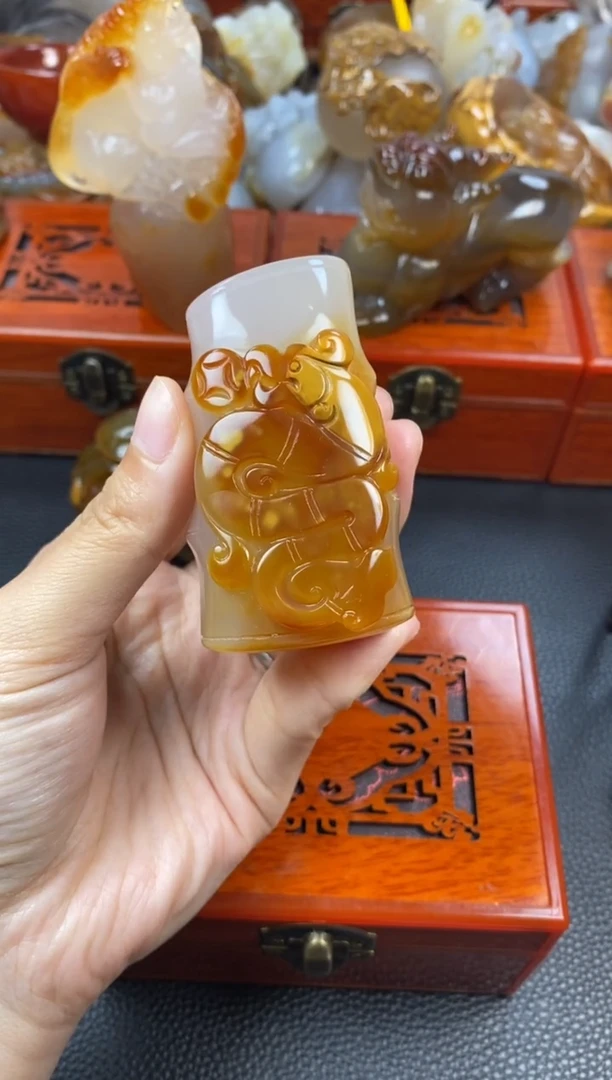玛瑙/玉髓手把未镶嵌王**客1