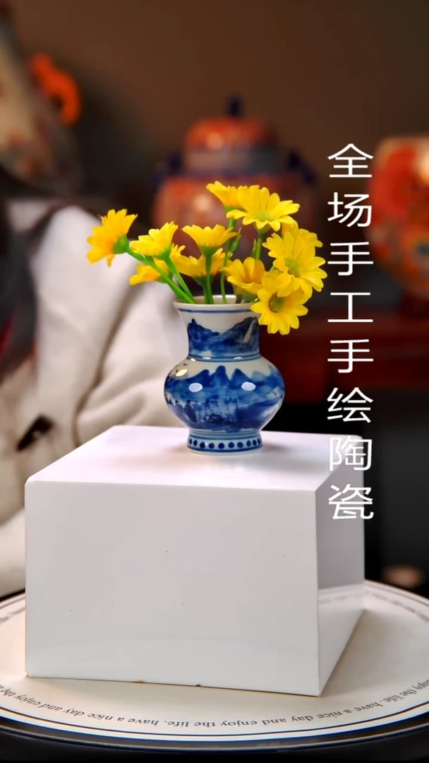 摆件陶景德镇手绘陶瓷7