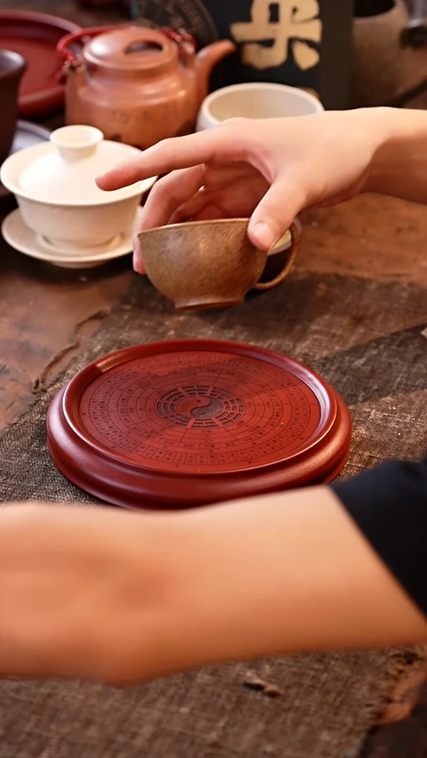 茶杯紫砂柴烧把杯