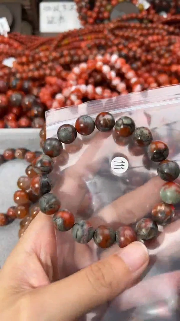 南红玛瑙手串未镶嵌12+