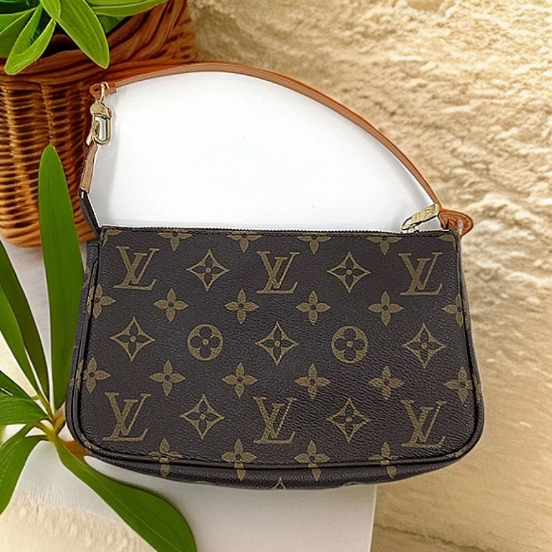 修复品LouisVuitton/路易威登老花大麻将单肩腋下包/24h鉴赏/精选