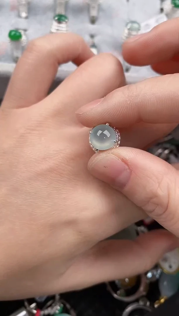 未镶嵌戒指翡翠444              1