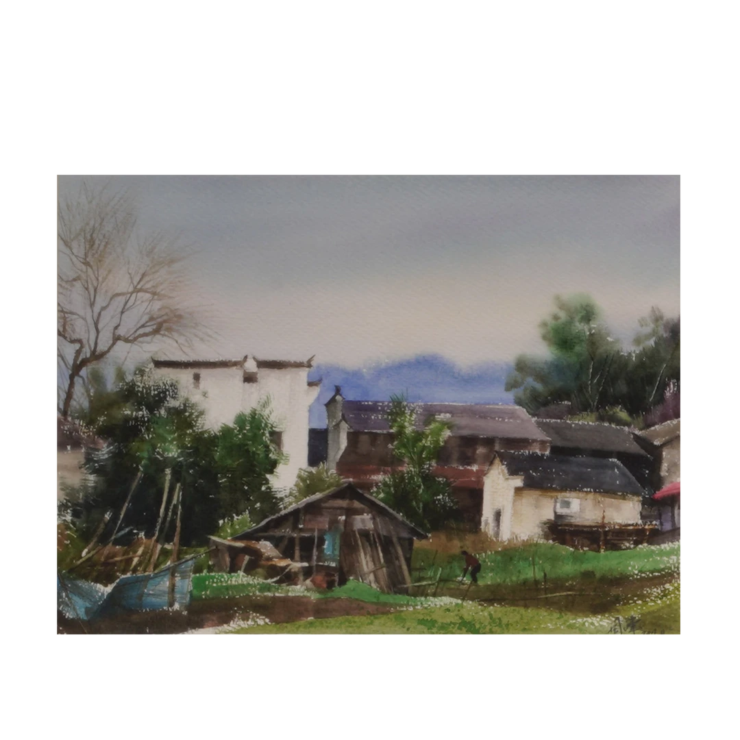 27早周峰水彩画V29EF10005