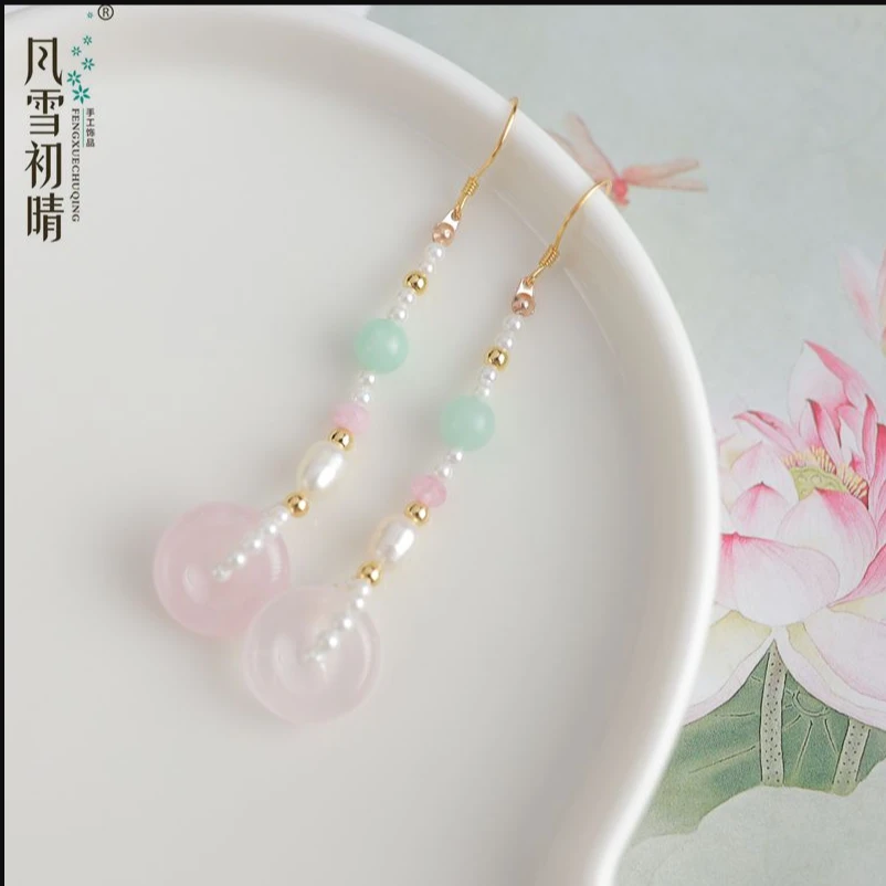 铜合金耳饰 扶光 粉莓莓 宝芦耳环合集原创手工汉服百搭复古风