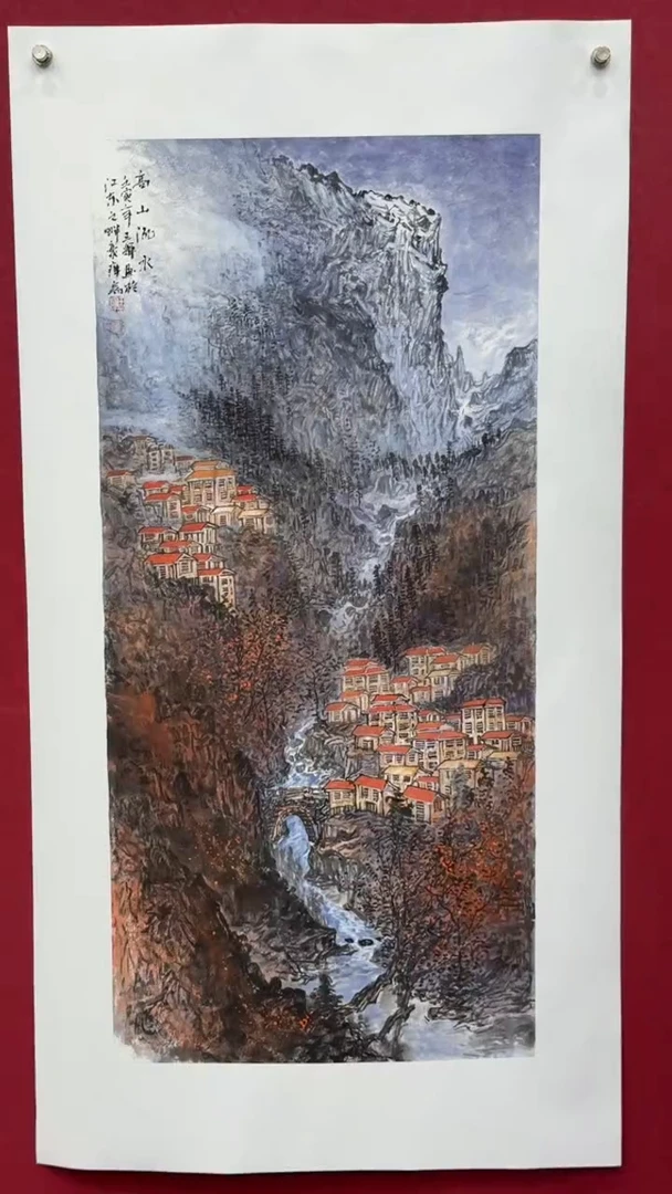 国画国画绘画山水花鸟