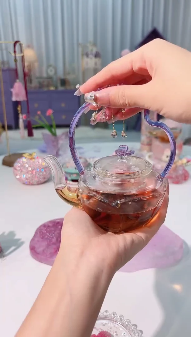 爱莲说 提篮壶/紫色