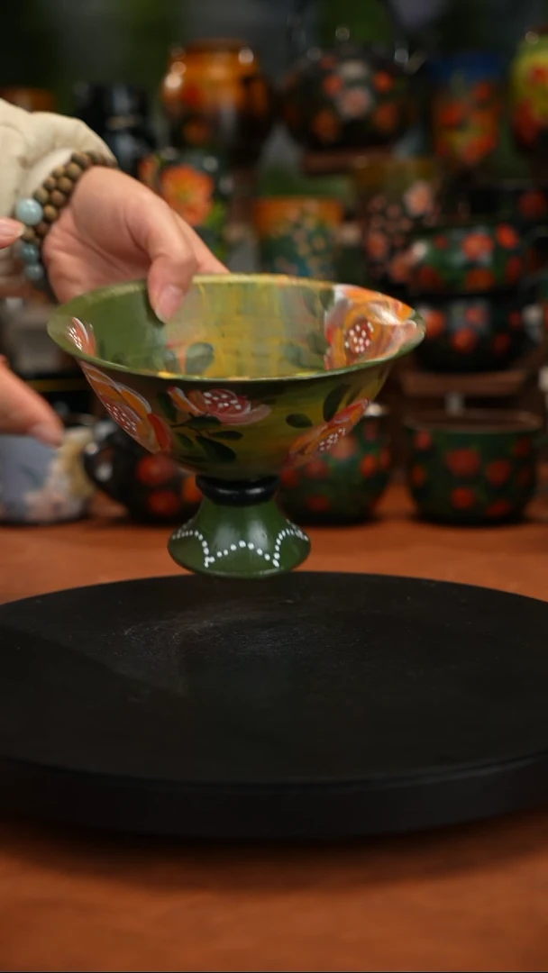 紫砂油画手绘釉下彩