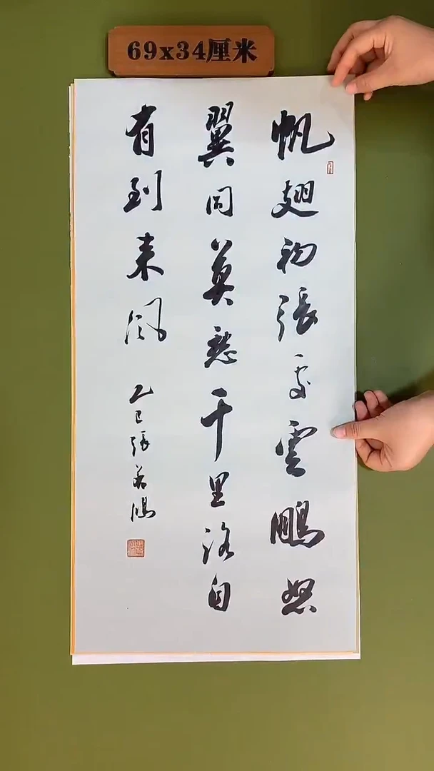 书法书法 张若鸿 尺寸69cm*34cm