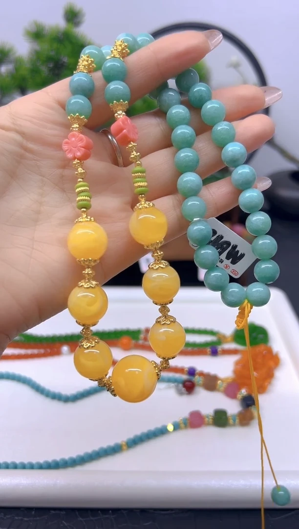 【闪购商品】蜜蜡毛衣链未镶嵌毛衣链M648