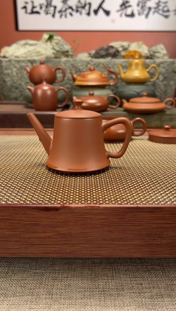 茶壶朱泥开运壶 全手工超薄胎 纯料朱泥