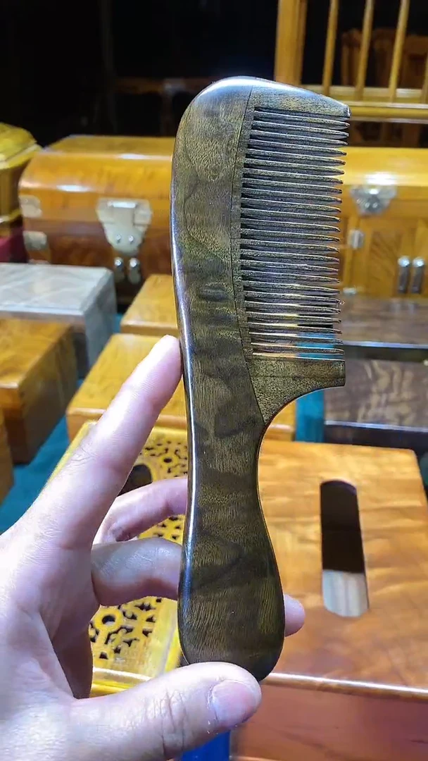 【闪购商品】金丝楠木艺阴沉木 美人梳
