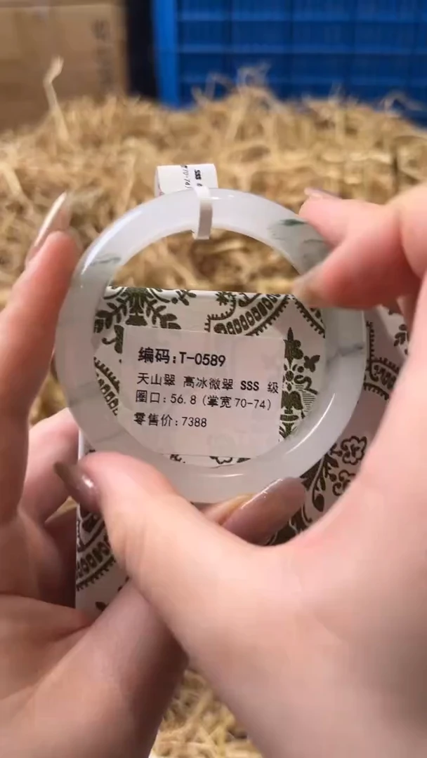 未镶嵌手镯石英质玉T-0589
