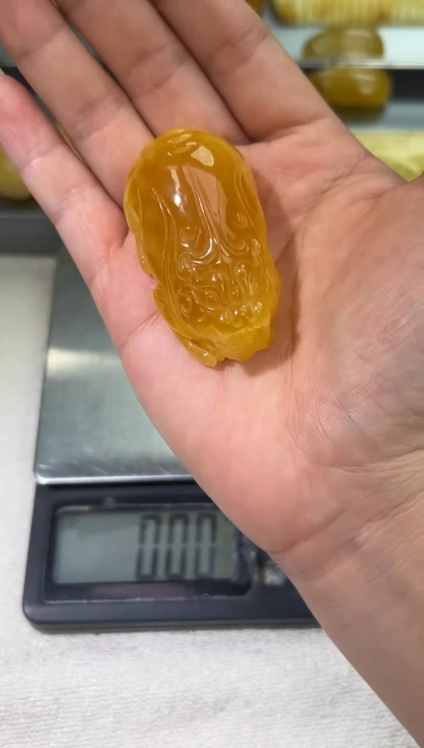 裸石琥珀未镶嵌琥珀蜜蜡吊坠