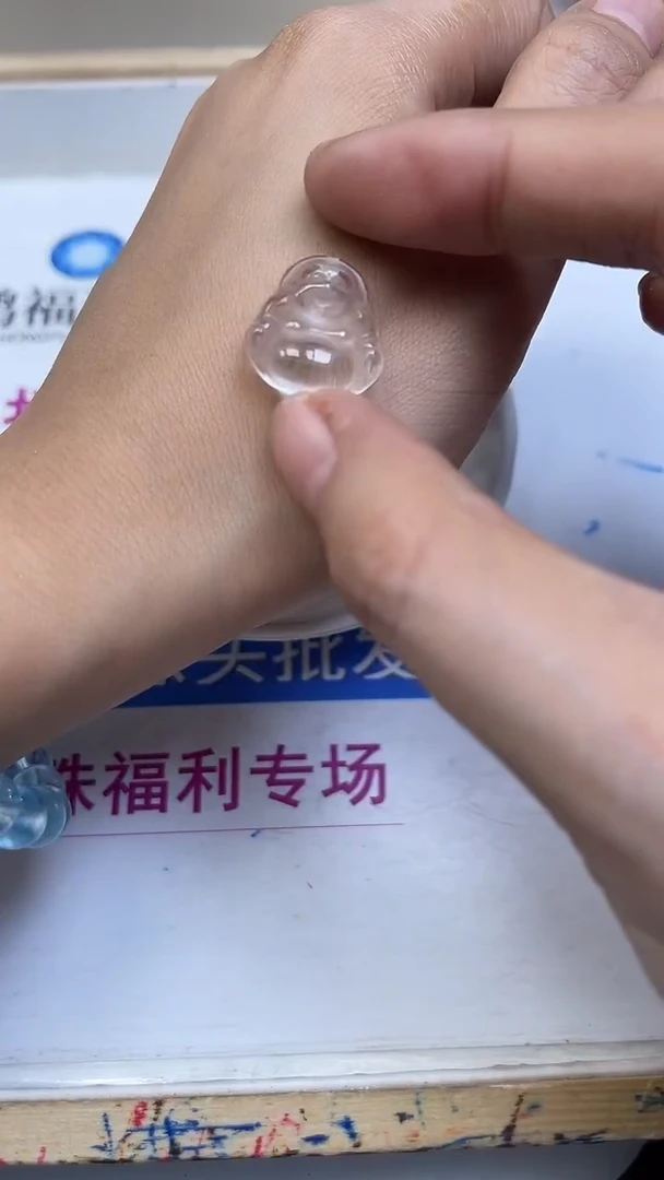 未镶嵌珠宝半成品水晶A1767 白水晶 佛公1个15元