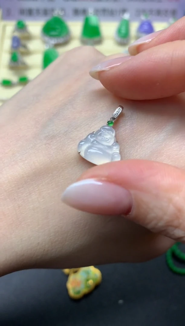 【闪购商品】翡翠吊坠(不含链)18K金镶嵌吊坠|1500+150