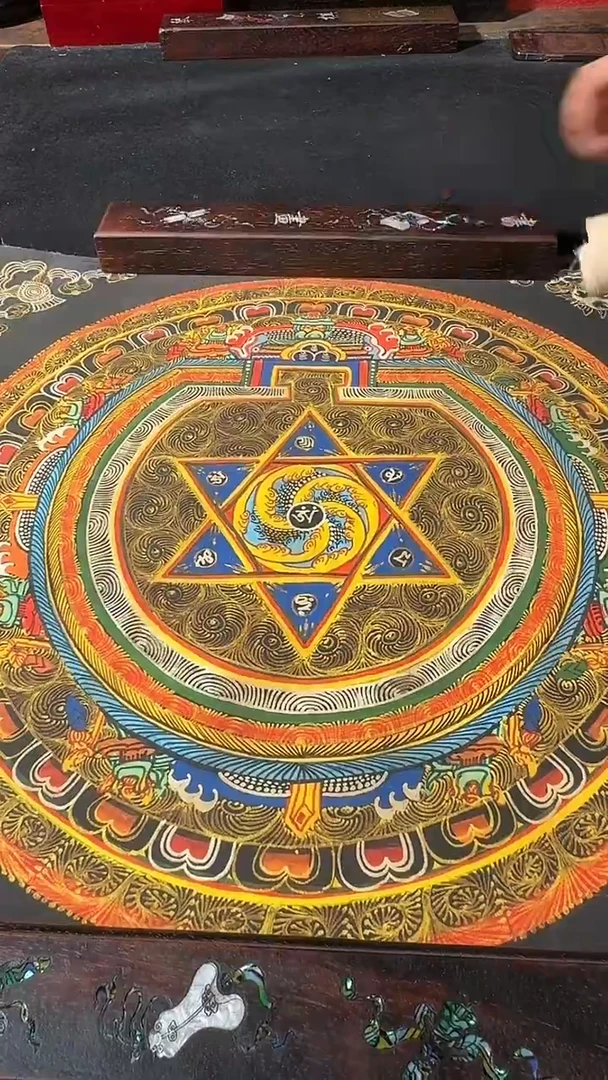 卷轴画藏式珍藏彩绘艺术馆9016