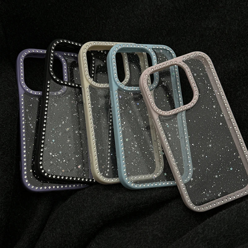 纯色滴胶闪粉适用iphone16promax苹果13手机壳14小众15pro原创16