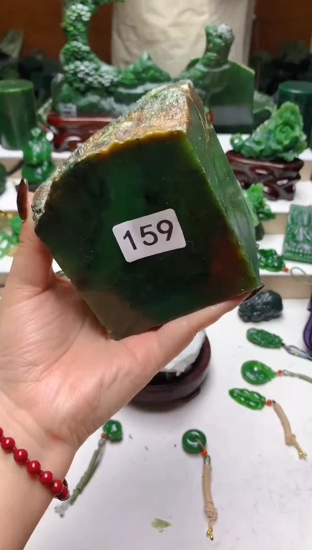 未镶嵌和田玉珠宝半成品4