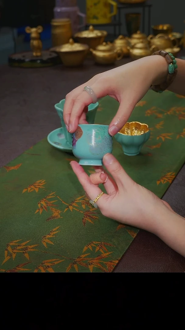 茶杯紫砂【宜景窑天水碧系列】杯子 1