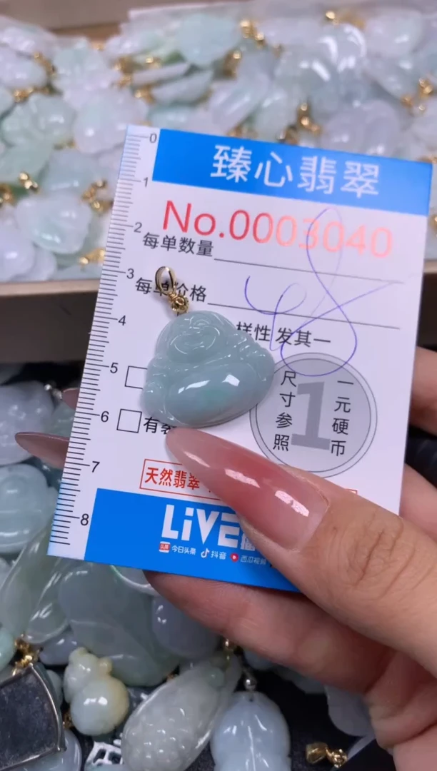 【闪购商品】翡翠颈饰未镶嵌含绳0003040