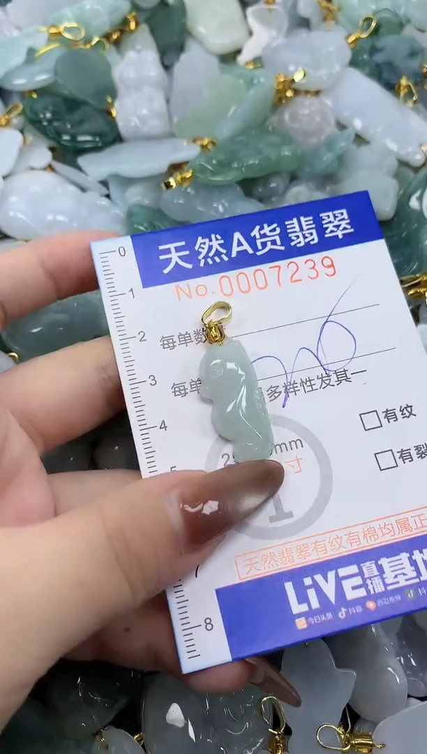 翡翠未镶嵌颈饰天然A货翡翠