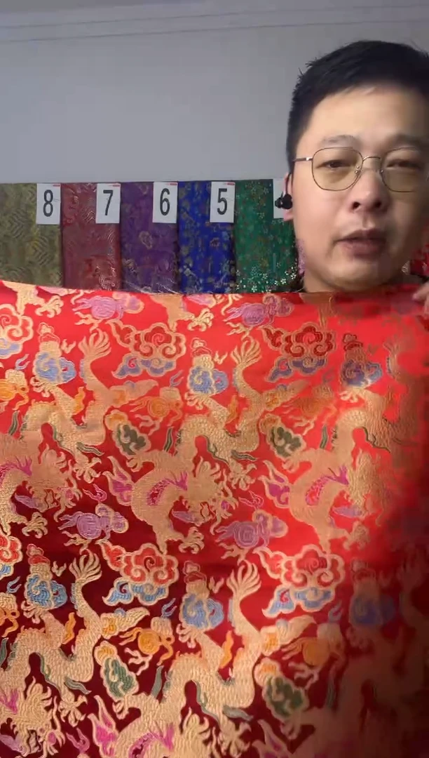 混纺织锦缎长60公分