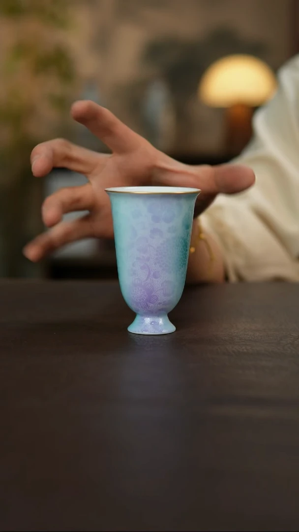 杯景德镇陶瓷杯碗柴烧多人