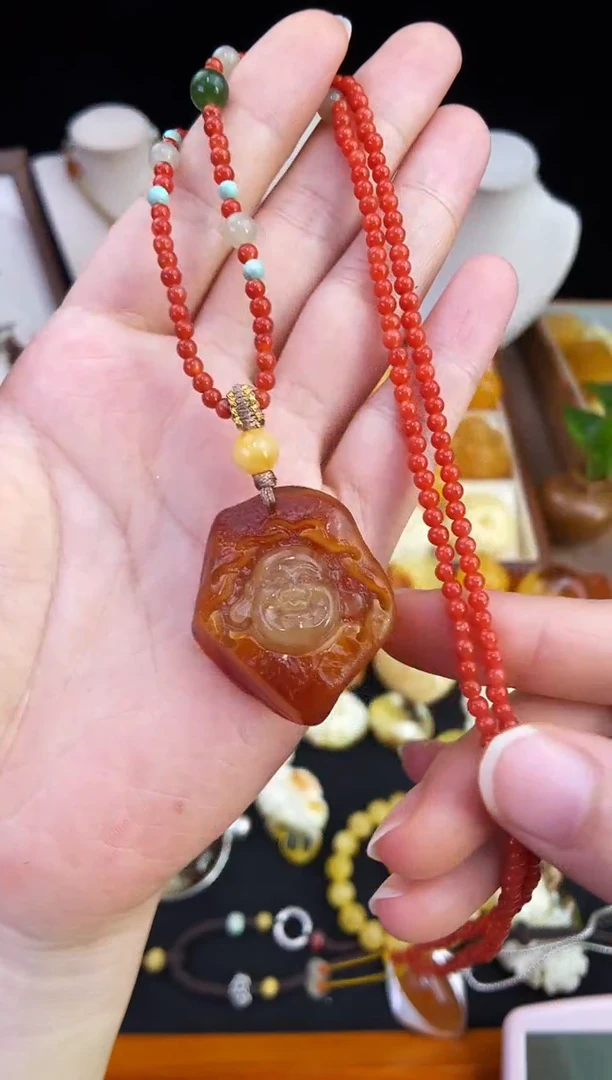 琥珀未镶嵌珠宝奇石柒月