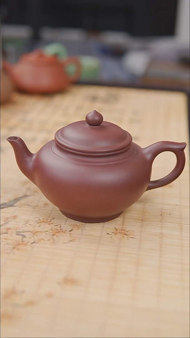 茶壶紫砂紫泥  半手工 笑樱壶