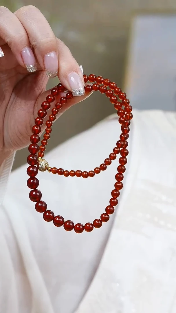 【闪购商品】石榴石项链未镶嵌013