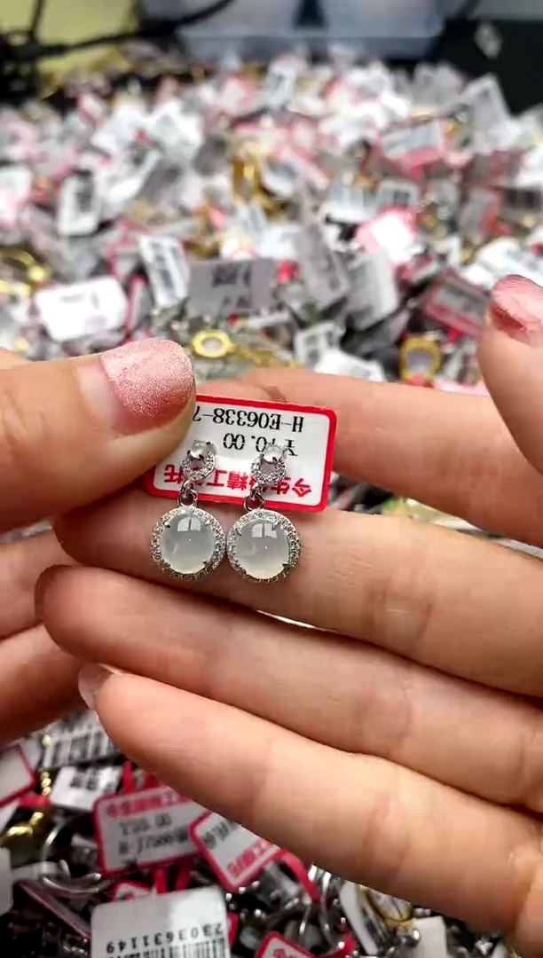 【闪购商品】翡翠戒指银S925镶嵌22222222     7