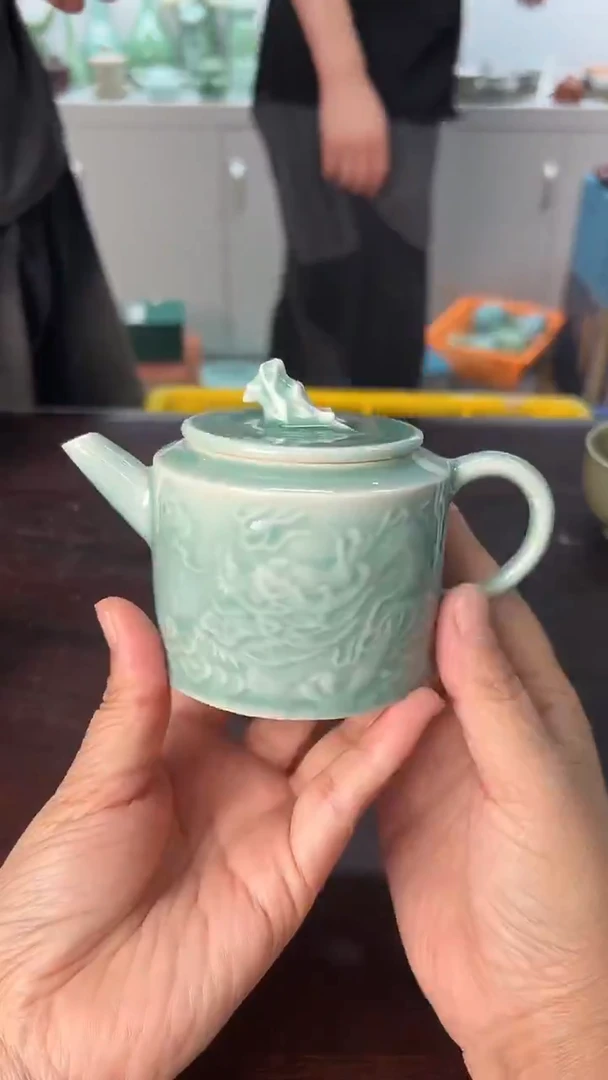 龙泉云间青瓷小米茶器