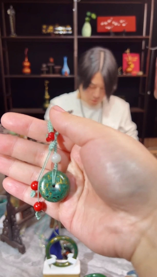 非遗大漆漆器平安扣挂件