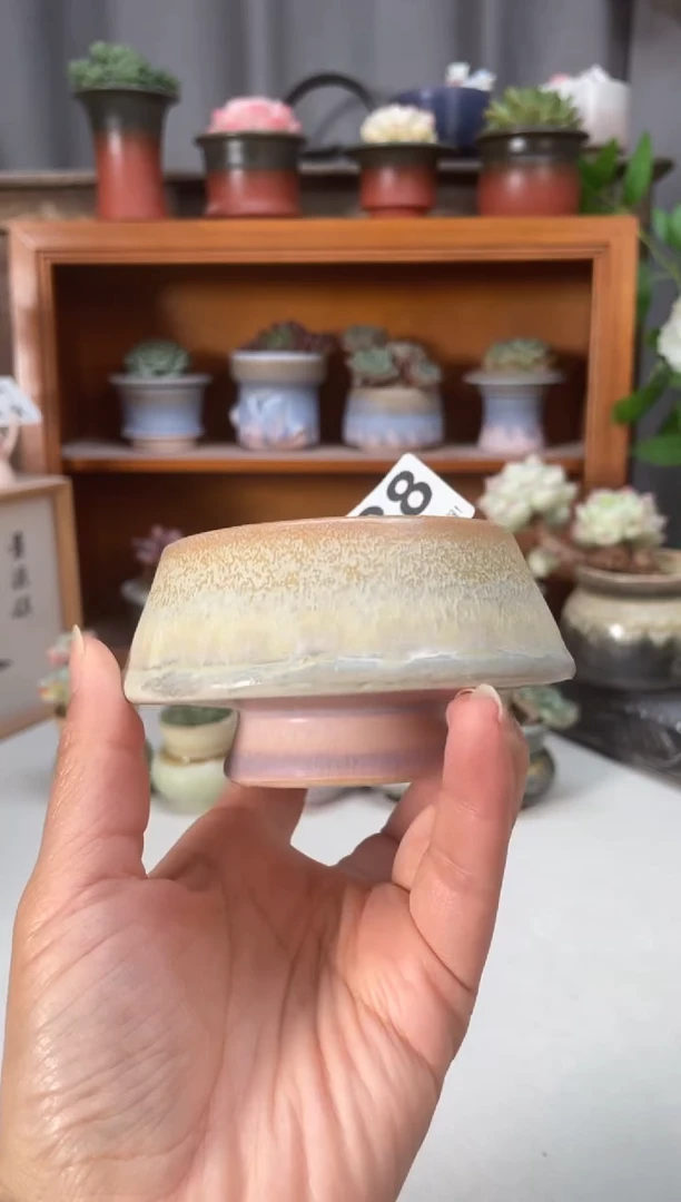 瓷片838知木小芳花盆