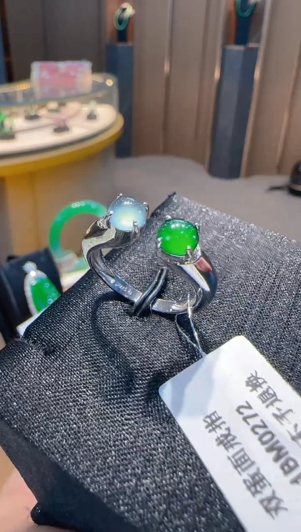 【闪购商品】翡翠戒指银S925镶嵌多样性发一件