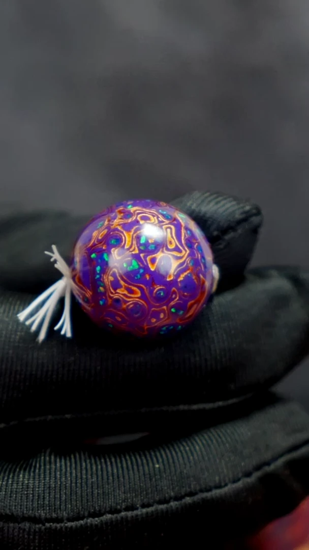 疯子大漆紫金满欧20mm