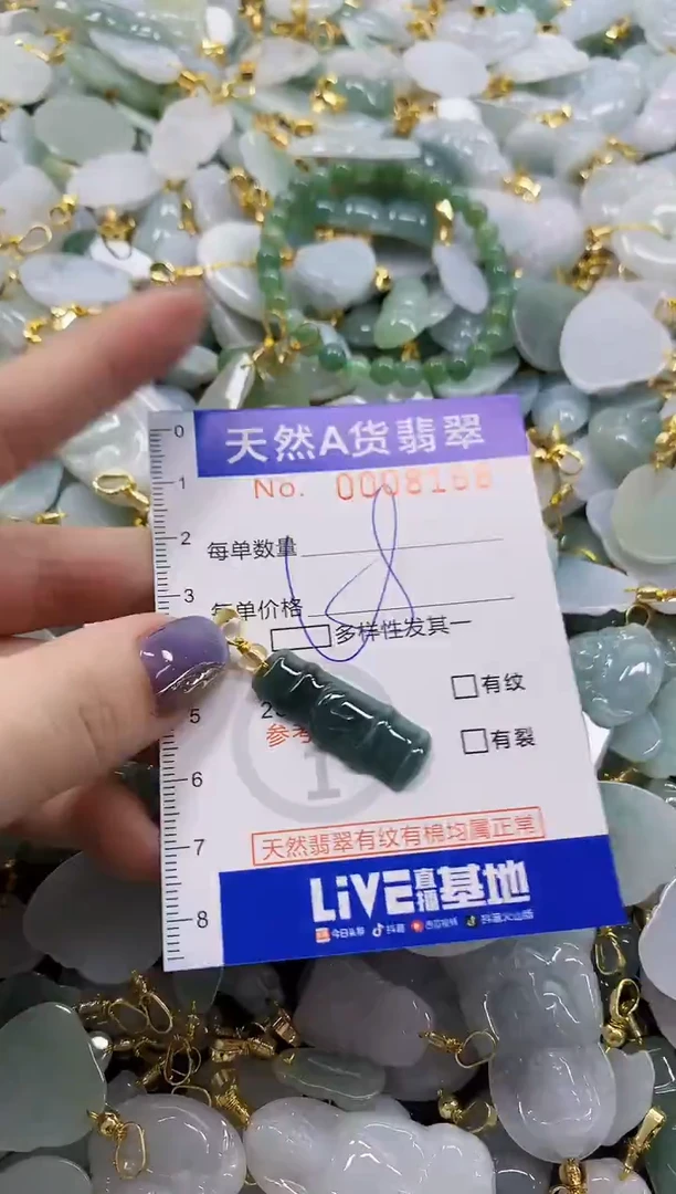 颈饰未镶嵌翡翠天然A货翡翠