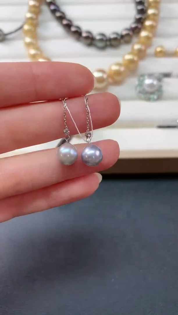 【闪购商品】海水珍珠耳饰18K金镶嵌Z567|1180