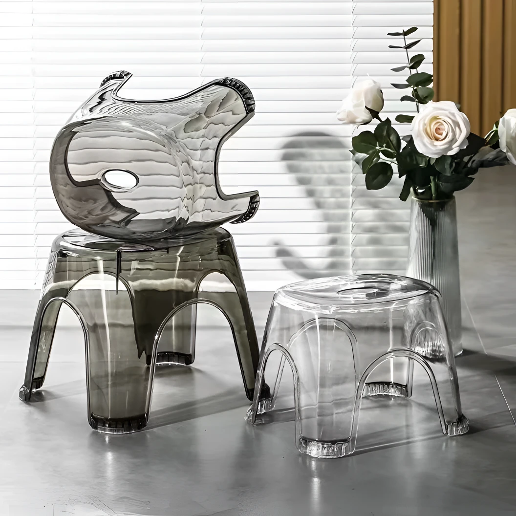 凳子椅子少女卧室加厚浴室时尚家用小椅子小凳子塑料凳叠放塑料椅