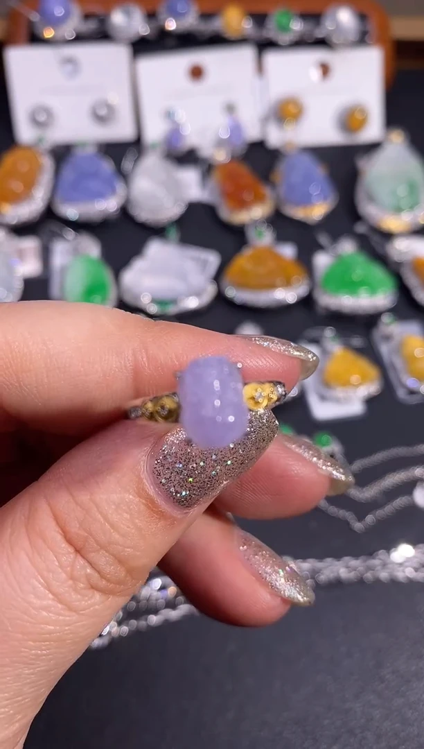 【闪购商品】翡翠戒指18K金镶嵌戒指