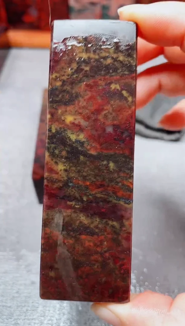 玉桂林鸡血玉素章--11