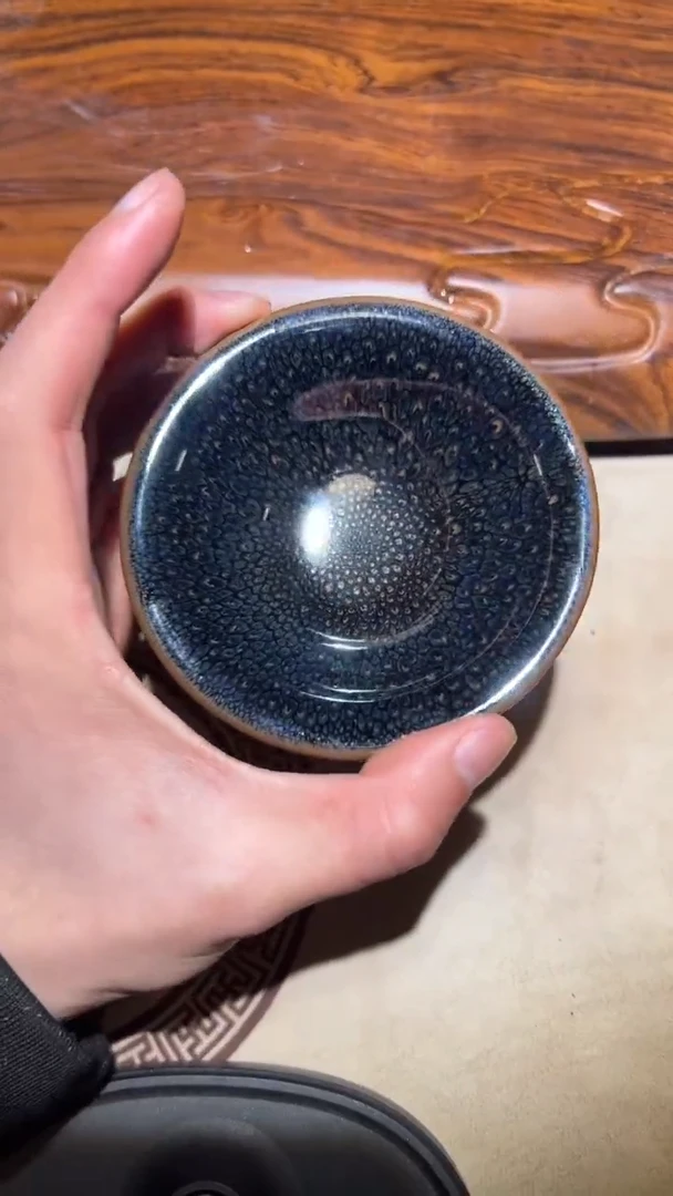 【闪购商品】茶盏名家朱志雄建盏（带证书礼盒）17