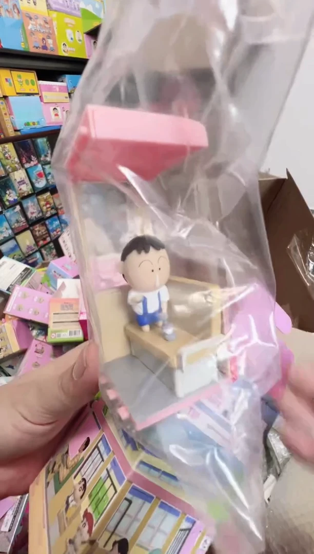 搪胶韩谷正版蜡笔小新校车阿呆